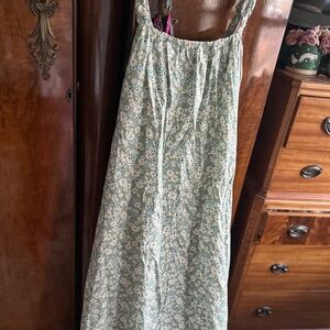 Emory Park Floral Maxi Dress - Green and White